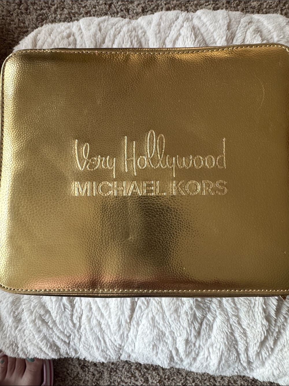Michael Kors Metallic Gold 'Very Hollywood' Toiletry Pouch